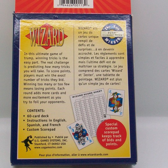 Original Wizard Card Game New Factory Sealed - Picture 2 of 4